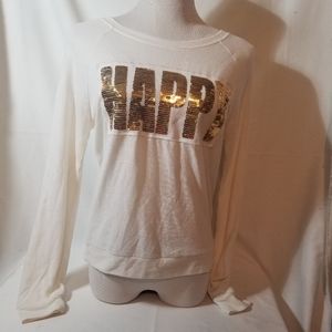 Cozy Happy Gold Sequined Shirt